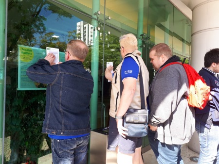 Joukkueemme laskennassa sunnuntaina.